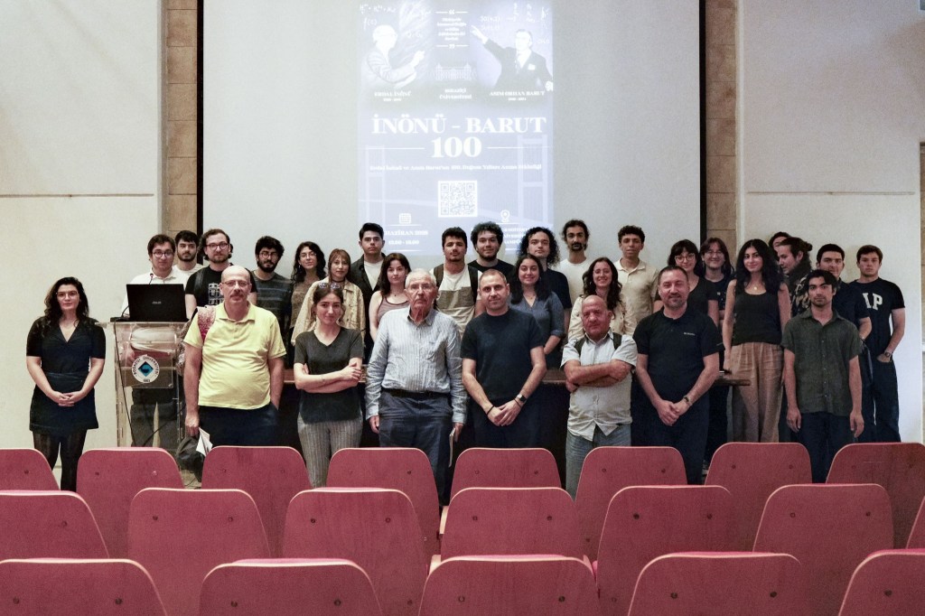 Researchers and students gathered at a scientific event at Boğaziçi University
